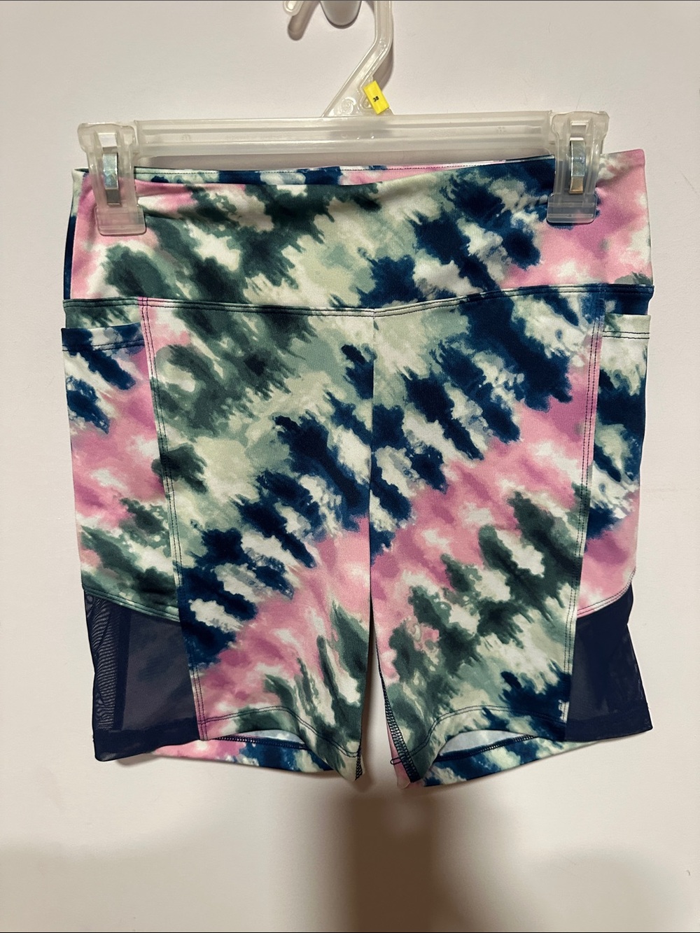 PINK Victoria's Secret Tie-Dye High-Rise Bike Shorts - Pink/Green/Blue